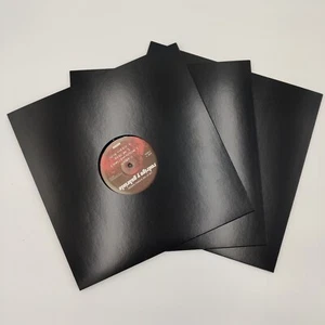 12" Disco Bags Inner Card With Or Without Holes Black/White - Bild 1 von 17
