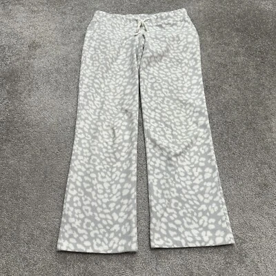 Old Navy Pajama Lounge Pants Womens Small Gray White Mid Rise Straight 31x29 - Image 1 of 4