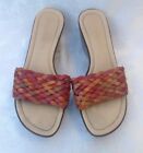 Jonathan Martin Women Shoes Sandals Wedge Weave Leather Italy Size 8 (EU 39)