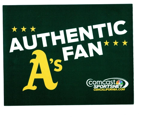 Oakland A's Athletics Baseball Comcast Authentic Fan SGA 7x9 Magnet Cover