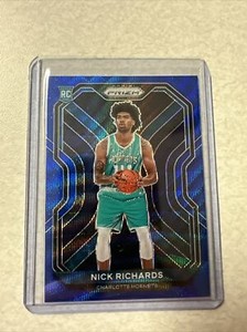 2020-21 Panini Prizm Nick Richards SP Blue Wave Prizm RC #253 Color Match Prizm!