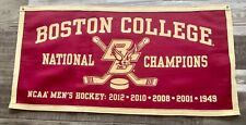 Boston College Eagles NCAA Hockey National Championship Jerry York Banner