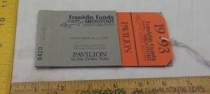 1993 Sherwood CC golf Tournament ticket Franklin Fund Shootout Greg Norman - Picture 1 of 3