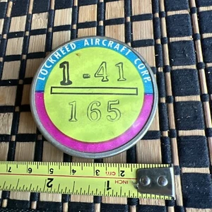 Insignia/pin de identificación Lockheed Aircraft Corp Whitehead-Hoag Segunda Guerra Mundial 1941 Burbank California - Imagen 1 de 5