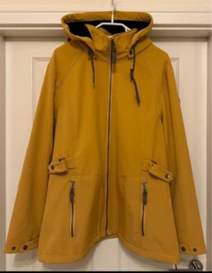 Damen Softshell Jacke Wind- Regenjacke senf gelb Gr. 46-48 XL sehr guter Zustand - Bild 1 von 6