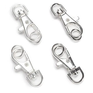 Darice Jewelry Designer® Lobster Clasp Matte Silver & Bright Silver - 4 pieces - Picture 1 of 2