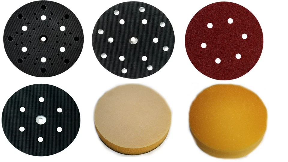 Metabo 150mm Haftschleifblätter Polierschwamm Stützteller SXE Exzenterschleifer