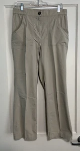 Women's Kaki Pants Size 8 With Elastic Waist Pre Owned (F61Z) - Picture 1 of 8