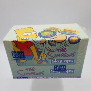 De colección 1994 - Los Simpson Skycaps - Caja sellada de fábrica Pogs And Slammer RARO - Imagen 1 de 22