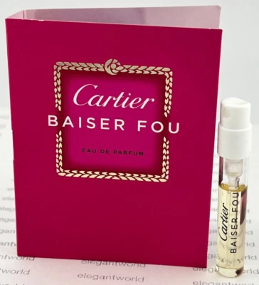 Cartier BAISER YOU Eau De Parfum Perfume Tamaño Muestra .05oz/1.5ml Foto 1 de 3