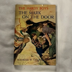 Old HARDY BOYS MYSTERY STORIES MARK ON THE DOOR Book 1934 FRANKLIN W. DIXON DJ - Imagen 1 de 7