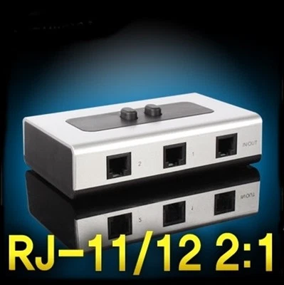 2:1 Telephone line selector RJ-11/12 Switch Phone Line RJ-11/12 selector - Image 1 of 4
