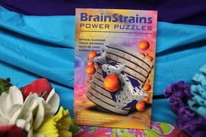 BrainStrains Power Puzzles: 240 Mind-Blowing Challenges Book numbers logic brain - Foto 1 di 6