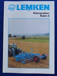 307) Lemken Rotorgrubber Rubin 9 - Prospekt Brochure 10.2002 - Bild 1 von 3
