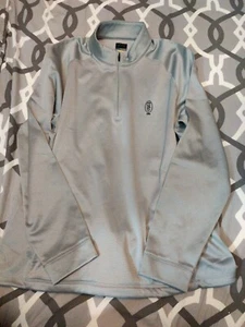 GREG NORMAN Golf  GRAY Athletic Fit SCRANTON PA COUNTRY CLUB 1/4 ZIP JACKET XL - Picture 1 of 3