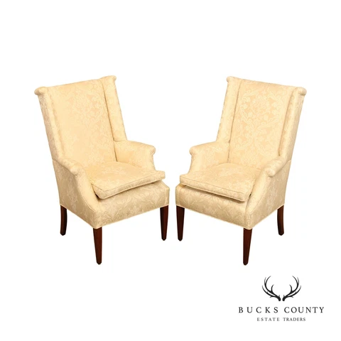 Pair of Upholstered Cherry Host Armchairs Cover