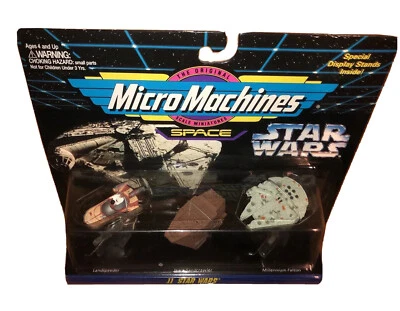 1994 Star Wars Micro Machines Collection II, Millennium Falcon, Landspeeder NISP - Image 1 of 4