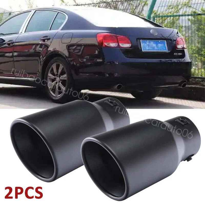 2PCS Car Exhaust Pipe Tip Rear Tail Throat Muffler Tailpipe For Lexus GS300 Foto 1 de 4