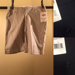 Dickies Boy's stretch twill flat front shorts 10' inseam Relaxed fit Sz 2 colors - Picture 1 of 6