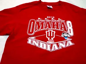 INDIANA HOOSIERS BASEBALL 2013 'OMAHA 8' NCAA College World Series Size Medium - Picture 1 of 7