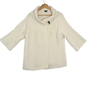 Talbots Elfenbein Langarm Schalkragen Strick Cardigan Pullover Cottagecore Gr. XL - Bild 1 von 8