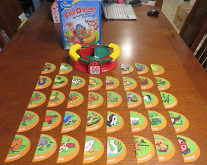 Think Fun FLIP OVER! Game 2009 Educational Learning Animals Words OT/PT Teaching
