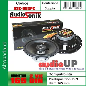 ALTOPARLANTI AUTO 165 MM 2 VIE 120 WATT. COPPIA COASSIALI IN POLICARBONATO - Foto 1 di 4