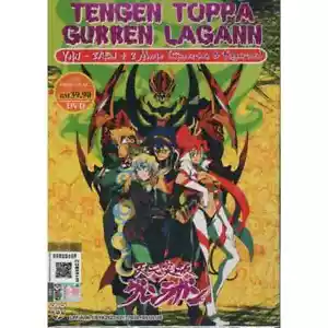DVD Anime Tengen Toppa Gurren Lagann TV Series (1-27 End + 2 Movies) English* - Imagen 1 de 2