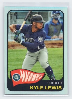 2021 Topps #TH65-1 Kyle Lewis 1965 Topps Redux Chrome - Image 1 of 2