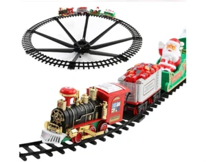 Christmas Electric Train Toy Rail Car Mini Track Xmas Tree Train Xmas Gift - Bild 1 von 10