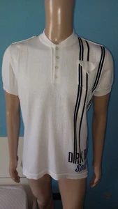 T SHIRT BIANCA MANICA CORTA UOMO MARCA BIKKEMBERGS LOGO NERO TAGLIA L 100%COTONE - Foto 1 di 11