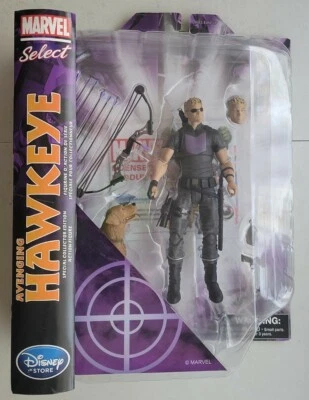 ¡NUEVA FIGURA VENGING HAWKEYE EDICIÓN ESPECIAL COLECCIONISTA MARVEL SELECT PIZZA DOG! r127 Foto 1 de 2