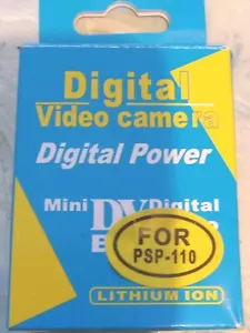 Cámara de video digital Mini DV batería de iones de litio 3,7 V para PSP-110 caja abierta - Imagen 1 de 11