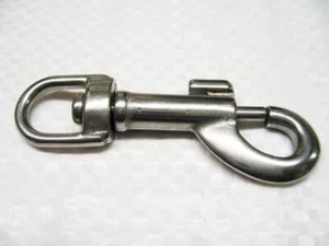 Gancho a presión de perno giratorio de acero inoxidable 12 mm (llavero con correa disparador) - Imagen 1 de 2