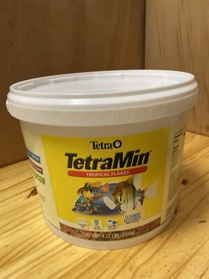 HIKARI TetraMin Tropical Flakes Fish Food **4.52 lbs.**=72 oz.**Bucket. Expires 04/2027