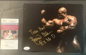 Mr. Olympia RONNIE COLEMAN signierter Zug hart 8x10 mit JSA AUTHENTIFIZIERUNG - Bild 1 von 3