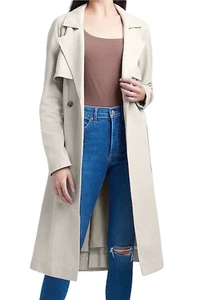 NUEVA GABARDINA PLISADA ESPIGA NATURAL EXPRESS TALLA PEQUEÑA - Imagen 1 de 10