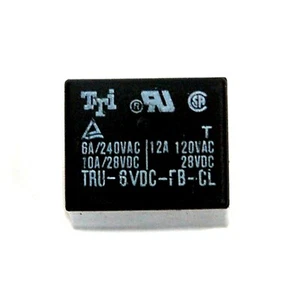 5pz TTi TRU-6VDC-FB-CL Relè di Alimentazione SPDT 1C 240VAC 6A 120VAC 12A Bobina = 6VDC 6V - Foto 1 di 8