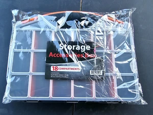 Storage Accessories Box With 18 Compartments Heavy Duty For Crafts Tools Fishing - Picture 1 of 5