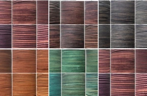 Tanga antigua vintage redonda de cuero genuino cordón cuerda joyería artesanal - Imagen 1 de 9