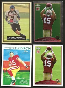~ 2009 MICHAEL CRABTREE Rookie Lot ~ Chrome ~ 10 Card Lot ~ Upper ~ - Picture 1 of 1