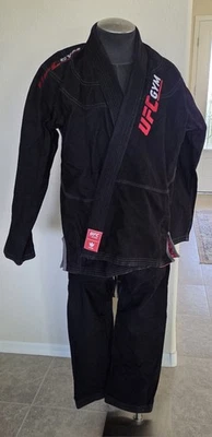 UFC Gym Kingz Kimono BJJ Gi Black Jacket & Pants Size A3L Official - Image 1 of 4