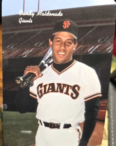 1986 Mother's Cookies Baseball Card of Candy Maldonado #9 (NM) Free Rtns - Picture 1 of 2
