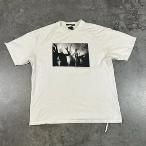 Ksubi T Shirt Mens Medium White Heavy Stains Short Sleeve Graphic Print - Picture 1 of 24