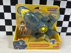 Imaginext WONDER WOMAN Action Figure & INVISIBLE JET DC Super Friends - Picture 1 of 8