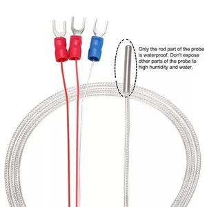 Thermocouple Made Of High Quality Insulating Prongs Ft Cable Temperature - Picture 1 of 12