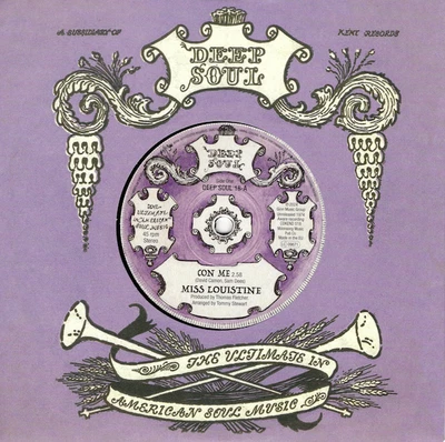 MISS LOUISTINE Con Me / SAM DEES Con Me - New Deep 70s Soul 45 *Listen (Kent) - Image 1 of 4