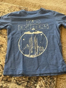 Foo Fighters Kids Toddlers Blue Graphic Band Shirt Boys 4T - Picture 1 of 4