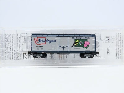 Z Scale Micro-Trains MTL 50200502 WA Washington State Car Plug Door Boxcar #1889 - Image 1 of 4