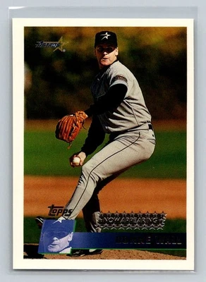 1996 Topps Rookie RC #341 Donne Wall Houston Astros Baseball Card - Image 1 of 2